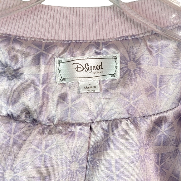 D-Signed Disney Sequence Shimmery Pink Fashion Lightweight Jacket Youth Size L - Picture 11 of 16